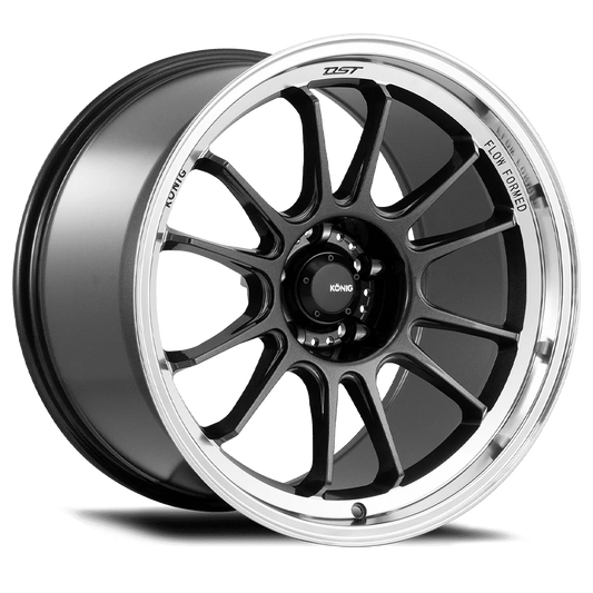 König Wheels Hypergram Rim Set Metallic carbon look 17x8J ET45 for Mazda Mx-5 ND